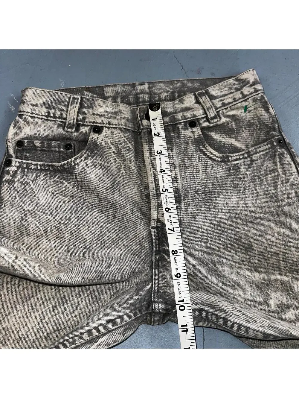 Levis 501 Vintage 80s USA XX Straight Leg Jeans Gray Acid Wash 28x30 Act 26x27